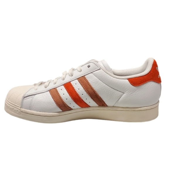 New adidas Superstar Low Crystal White Preloved Red Men's Size 10 - Picture 4 of 13